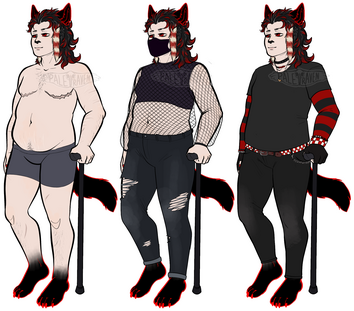 Persona reference digital drawing of a persona, to be used as a reference